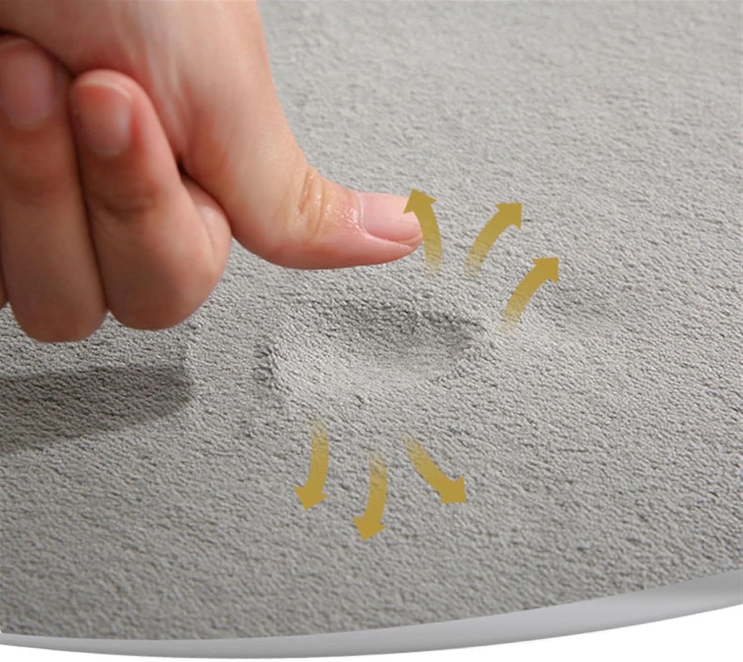 Insun Memory Foam Bath Runner Absorbent Non-Slip Grey 16x24