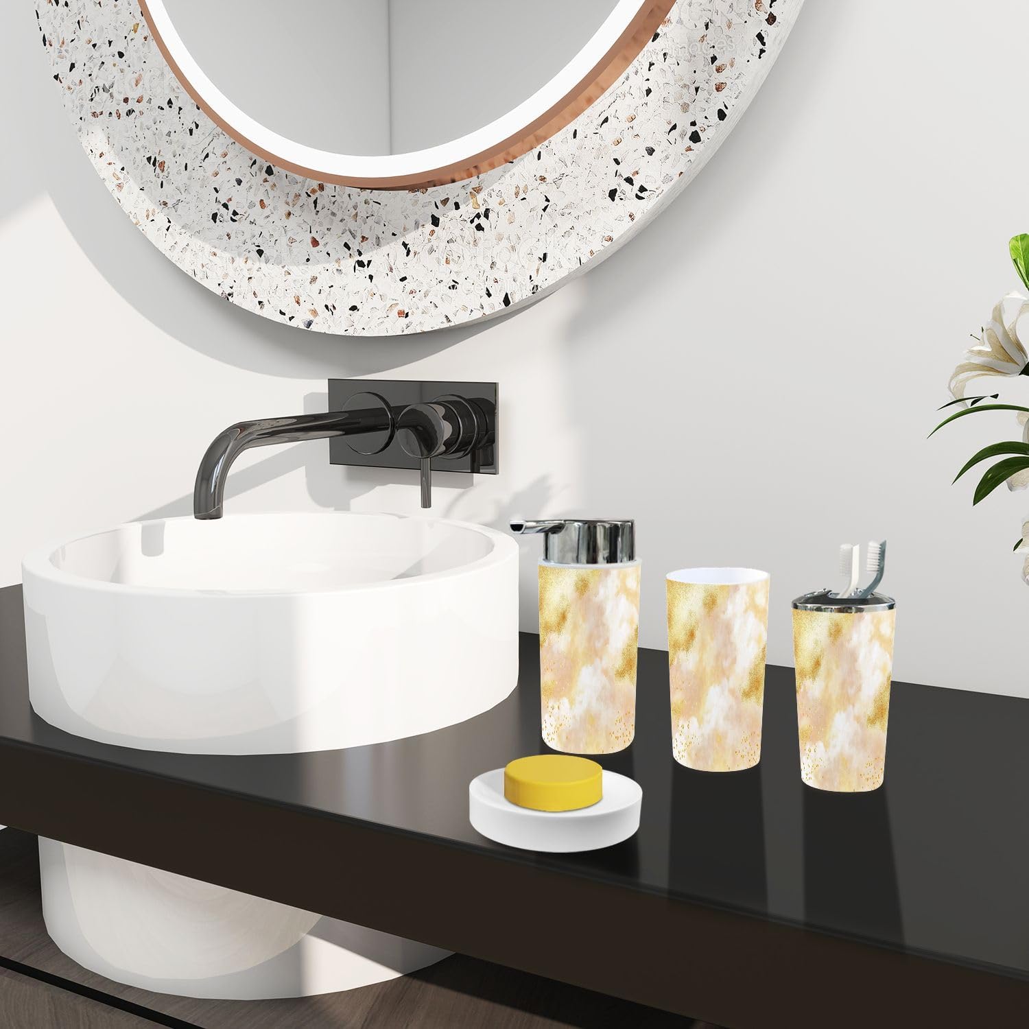 Boho Fantastical Bathroom Accessory Set 6 Piece