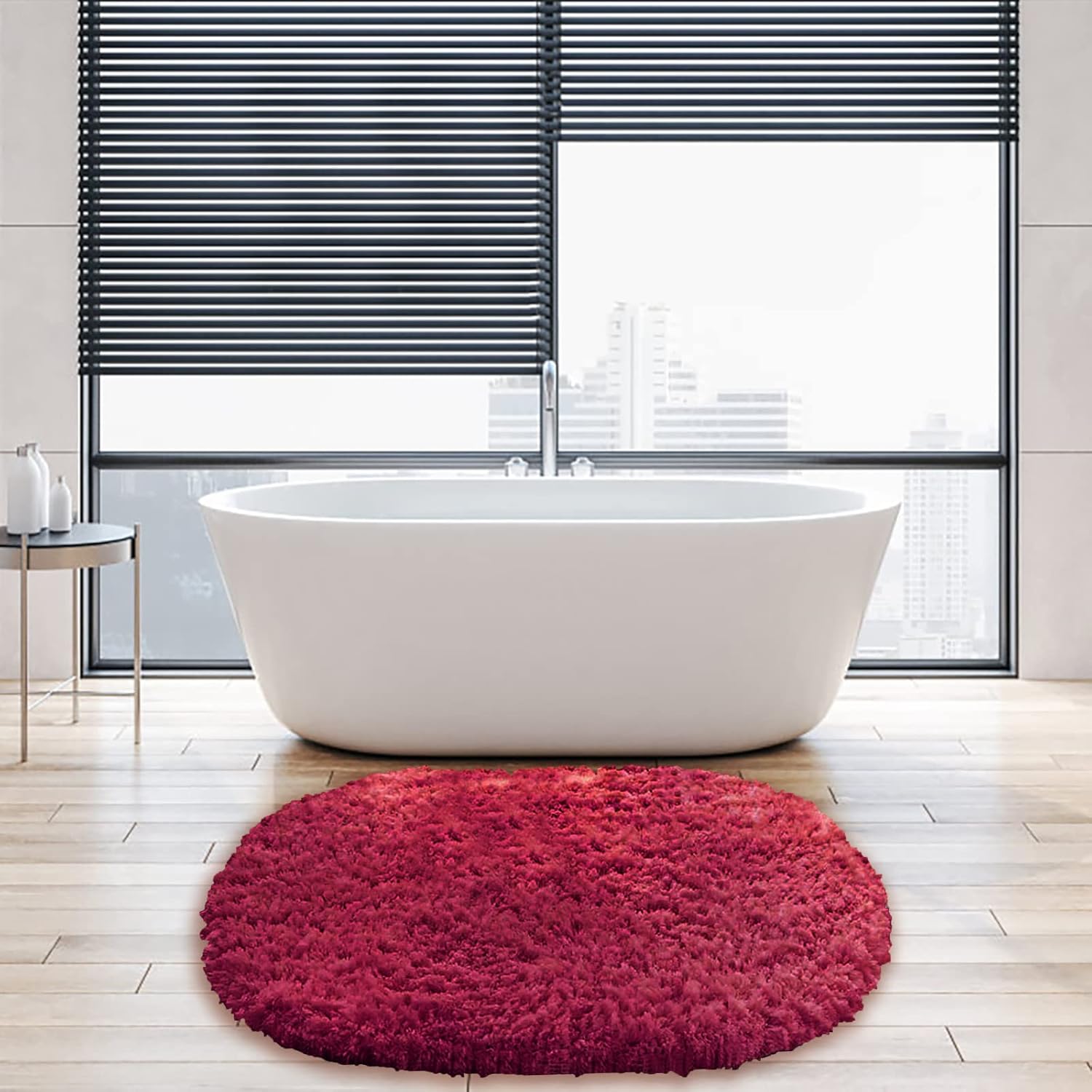 KELINFONG Bath Rug Set 27x18 Inch Non-Slip Microfiber