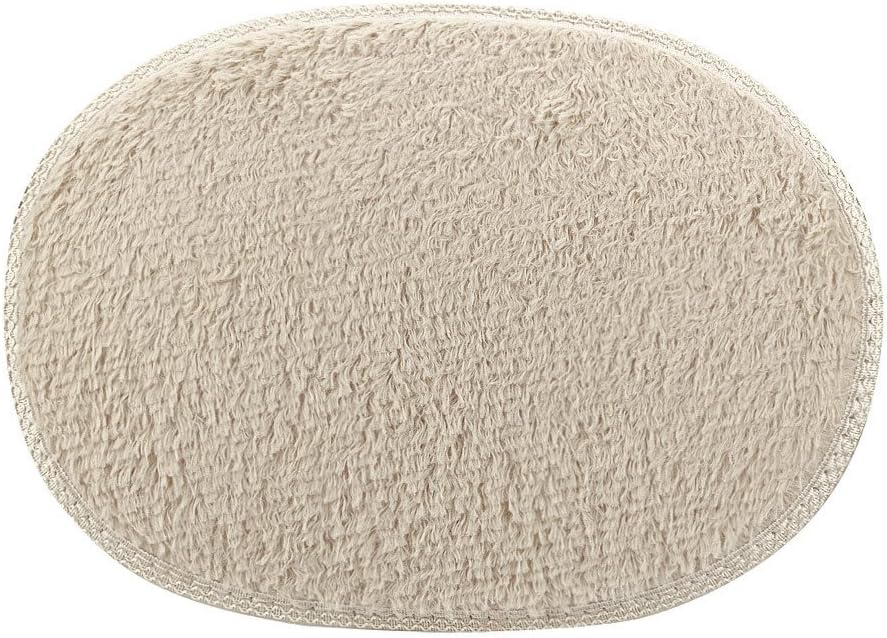 Scceatti Non-Slip Bath Mat 16x12In Khaki