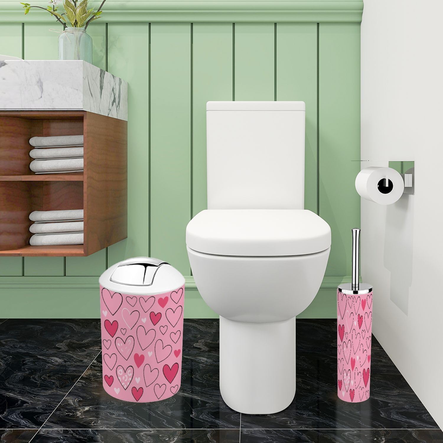 Boho Pattern Bathroom Accessory Set 6 Piece