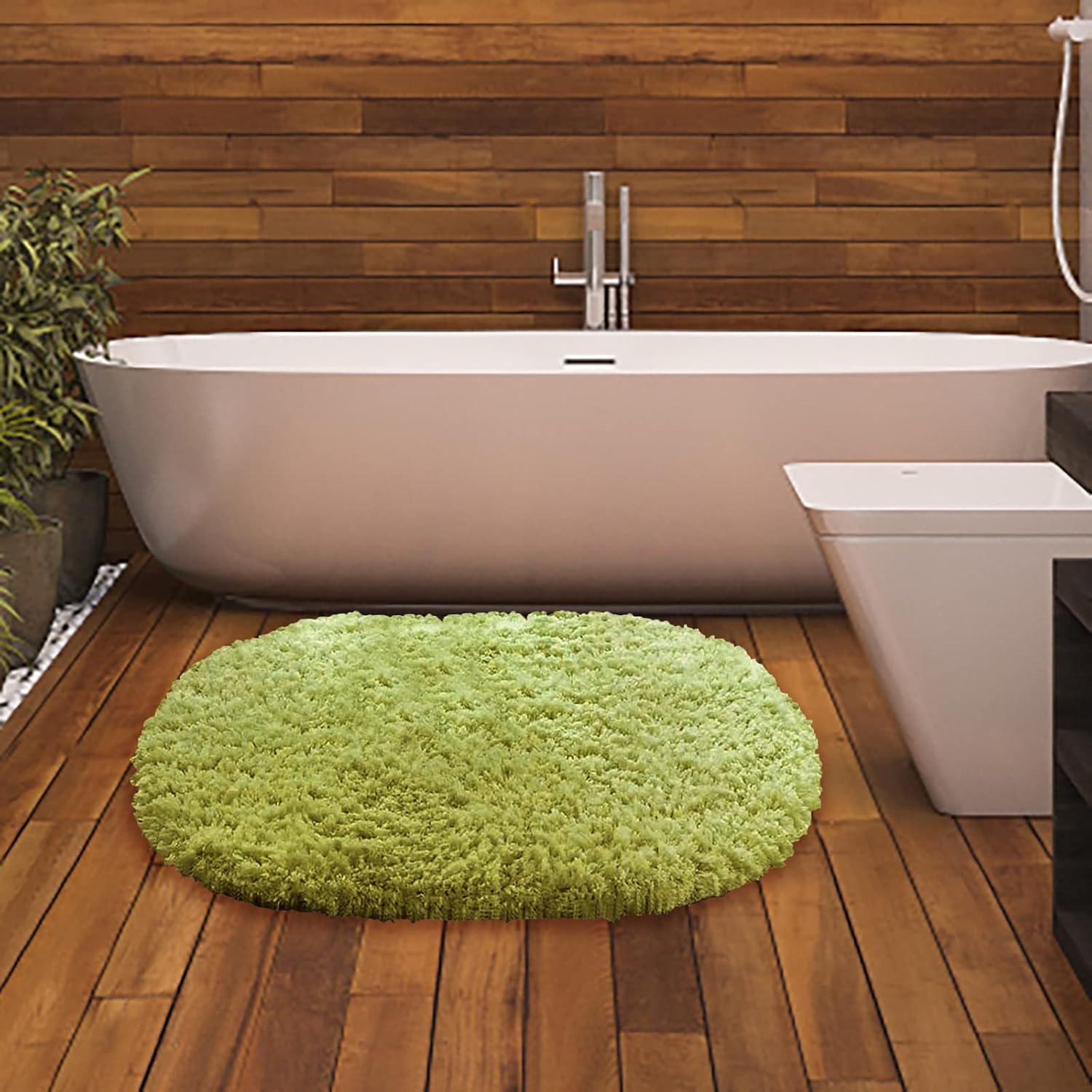 Gooddyiyukey 27x18 Inch Thick Non-Slip Bath Rug Set