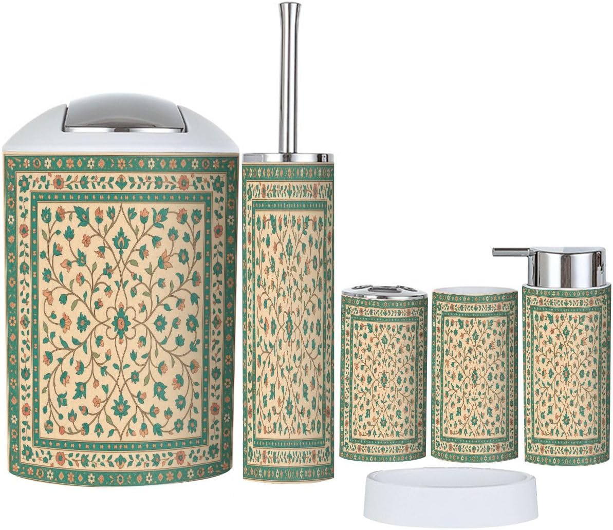 Boho Christmas Bathroom Accessory Set 6 Piece 1