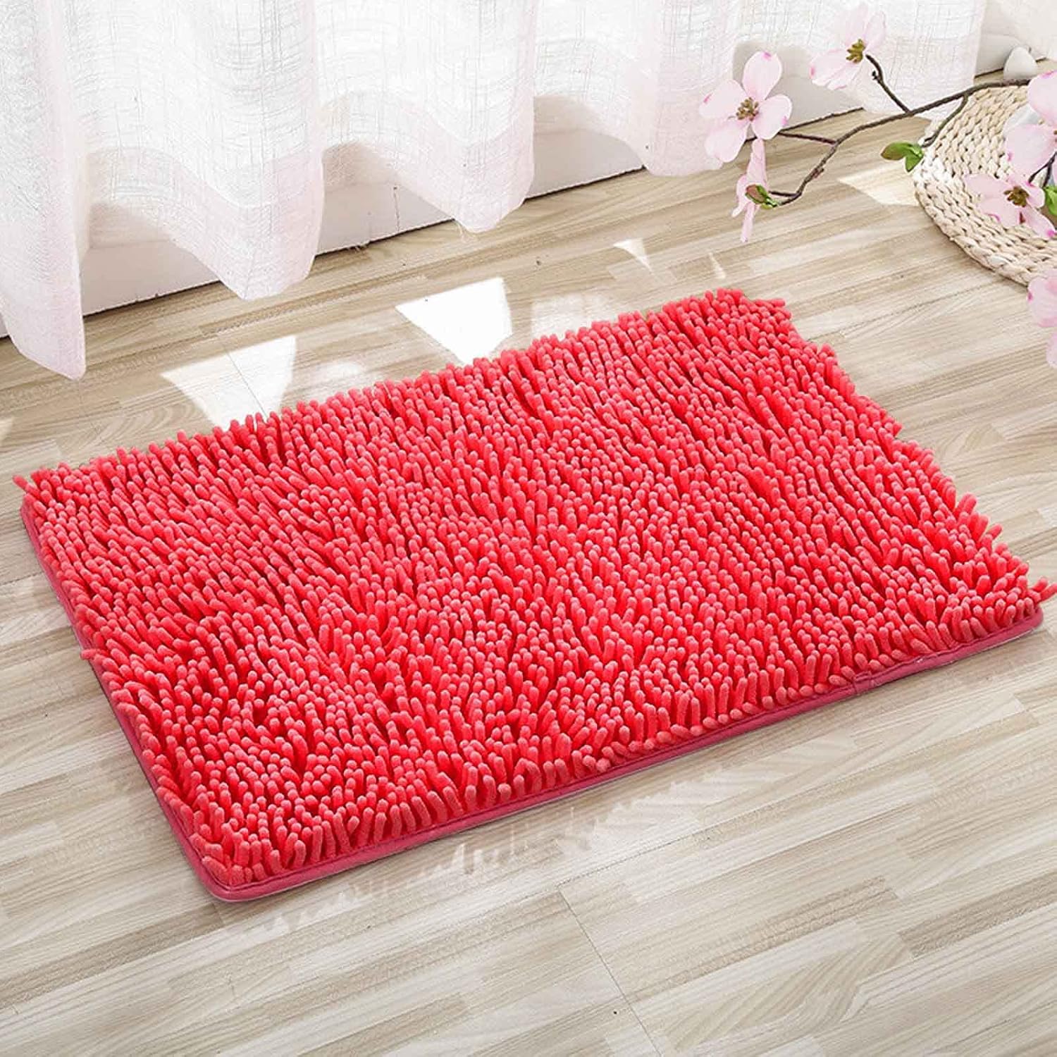 Gooddyiyukey Boho Bath Rug 27x18 Non-Slip Absorbent