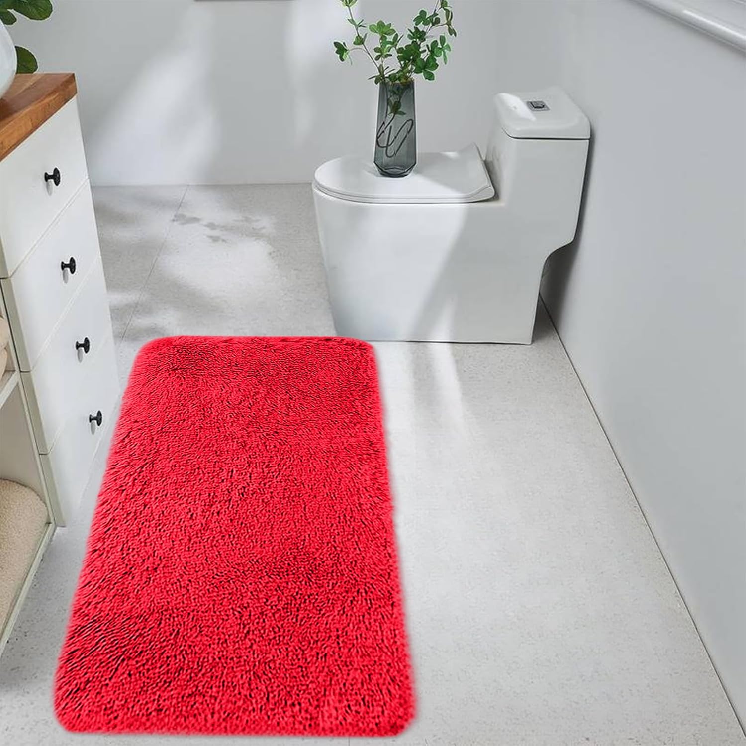 Soft Water Absorbent Bath Mat for Home Use