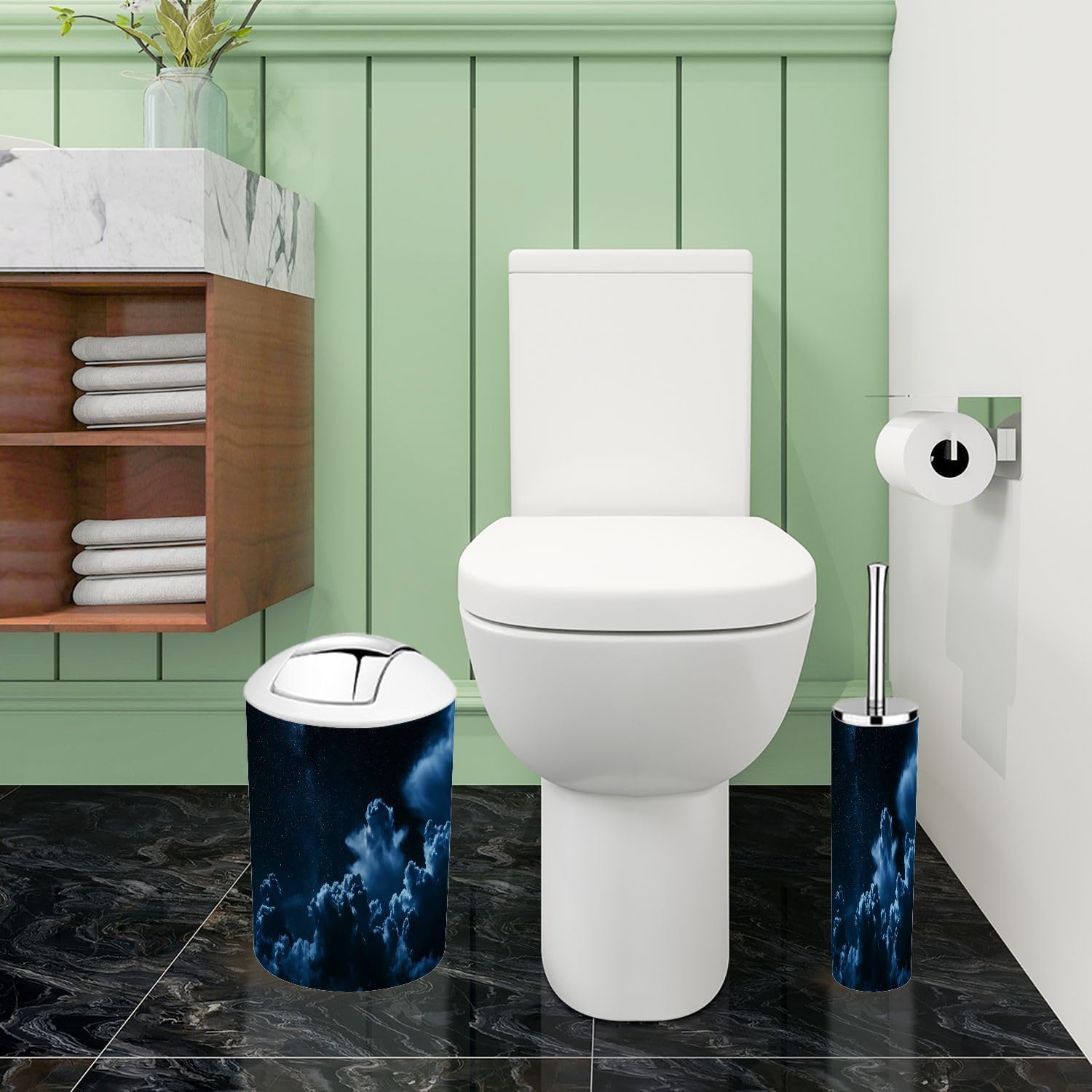 Boho Starry Bathroom Accessories Set 6 Piece
