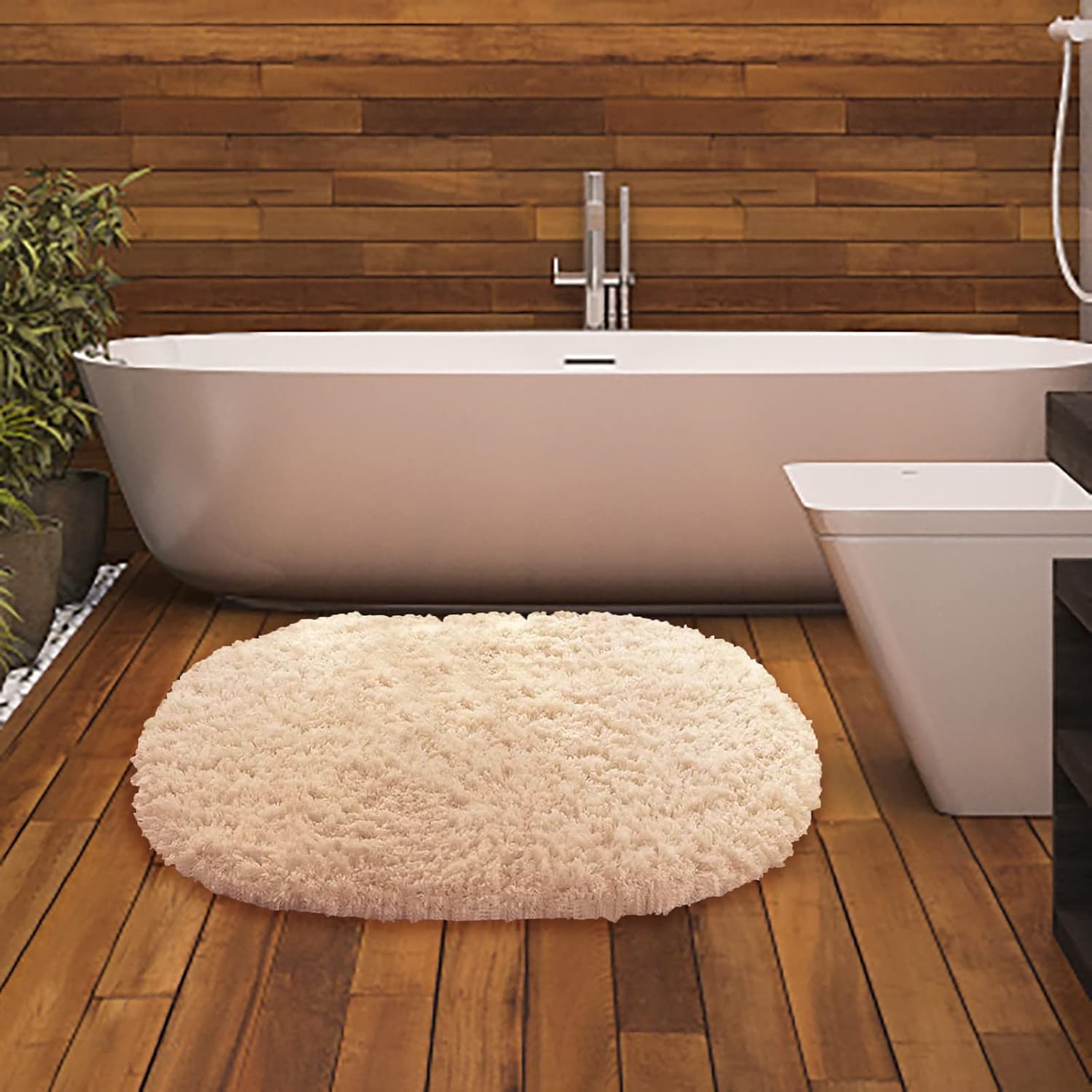 KELINFONG Thick Soft Non-Slip Bathroom Rug Set