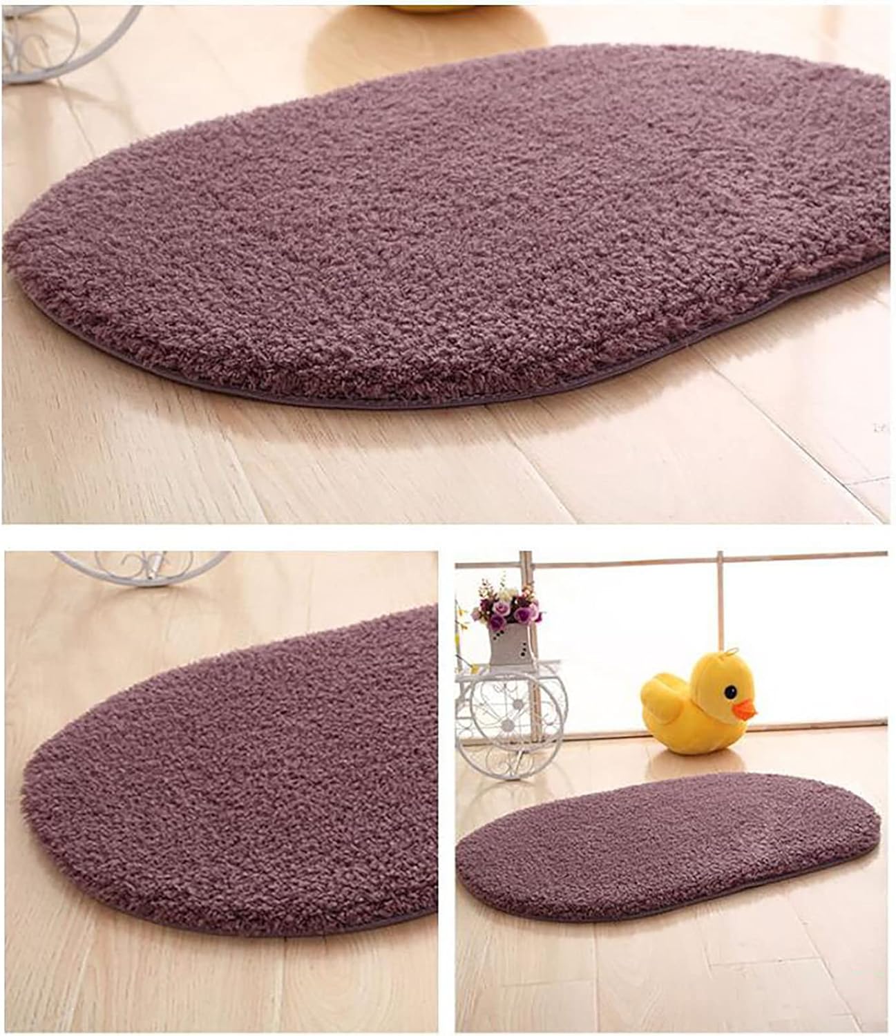 KELINFONG 27x18 Inch Non-Slip Bath Rug Set