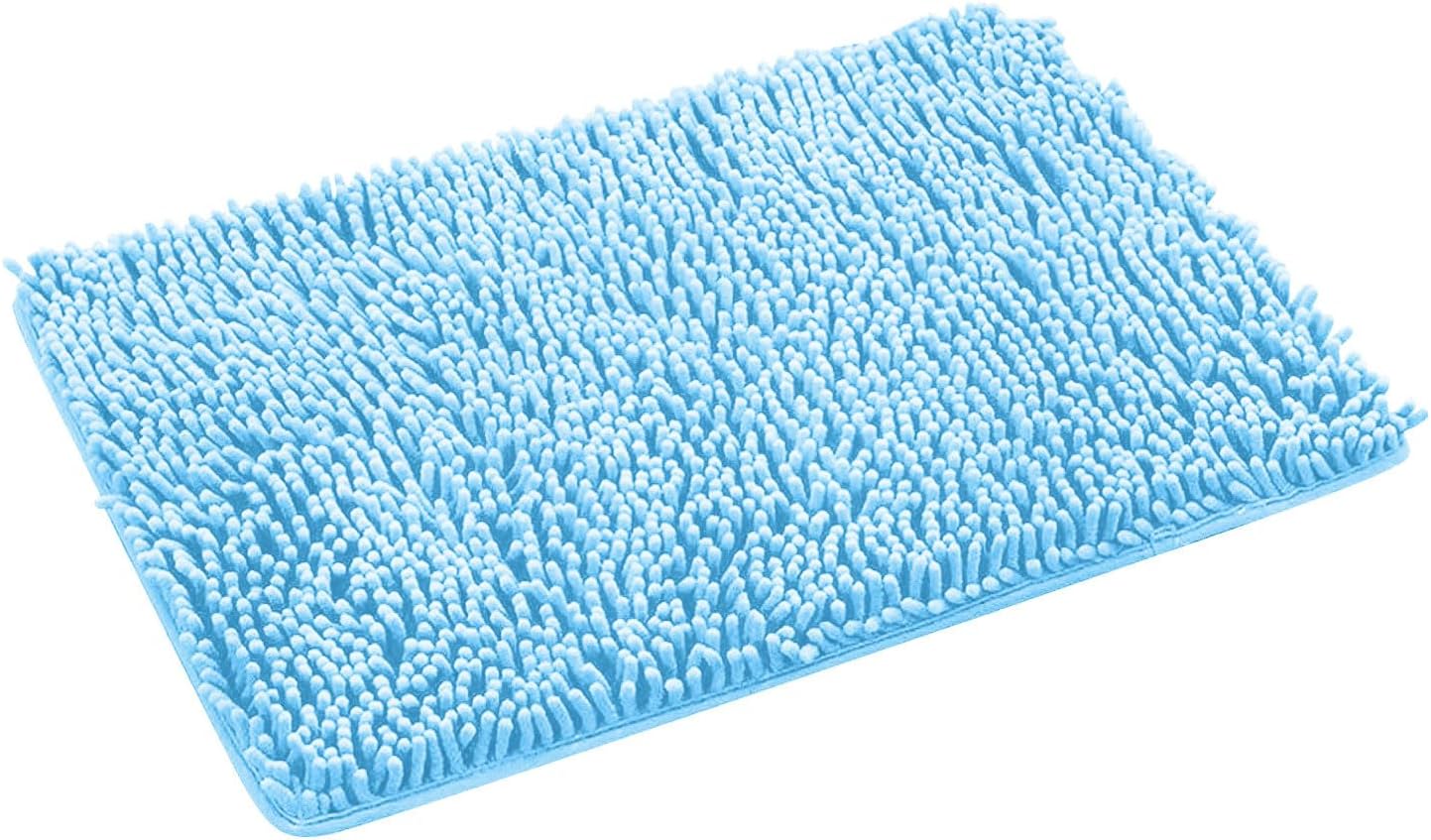 Gooddyiyukey Black Non-Slip Bath Rug Set