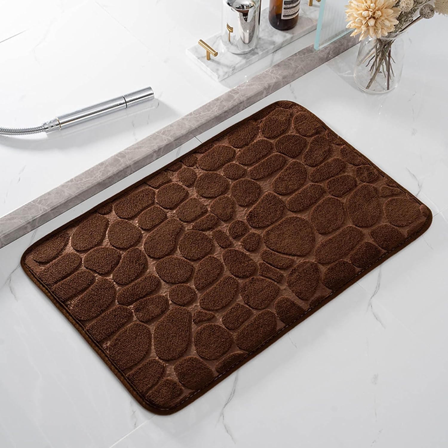 Non-Slip Memory Foam Bath Rug 20x32 Inches