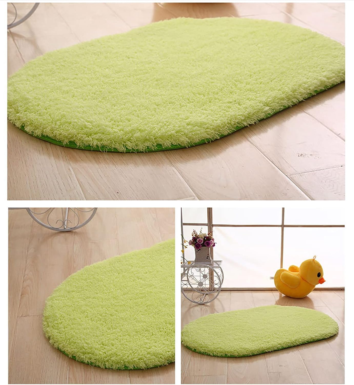 Gooddyiyukey 27x18 Inch Thick Non-Slip Bath Rug Set