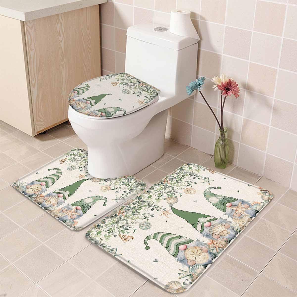 Wotrend Summer 3 Piece Bath Rug Set