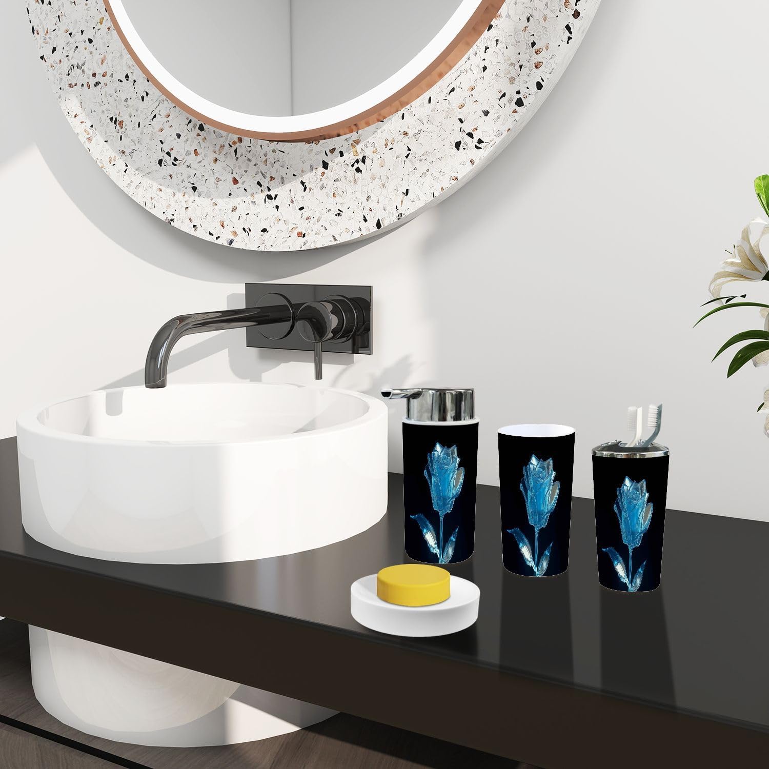 TRANQDEHOM Bathroom Accessory Set 6 Piece