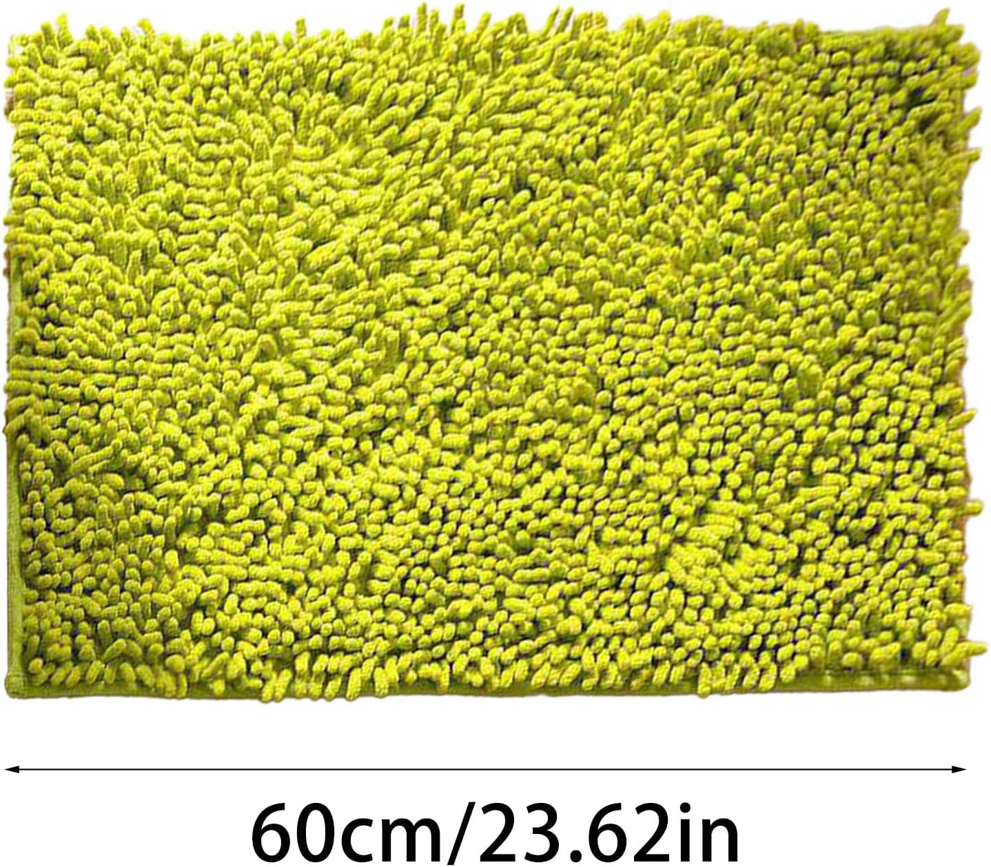 Extra Soft Chenille Bath Mat 24 x 16 Inch Non-Slip