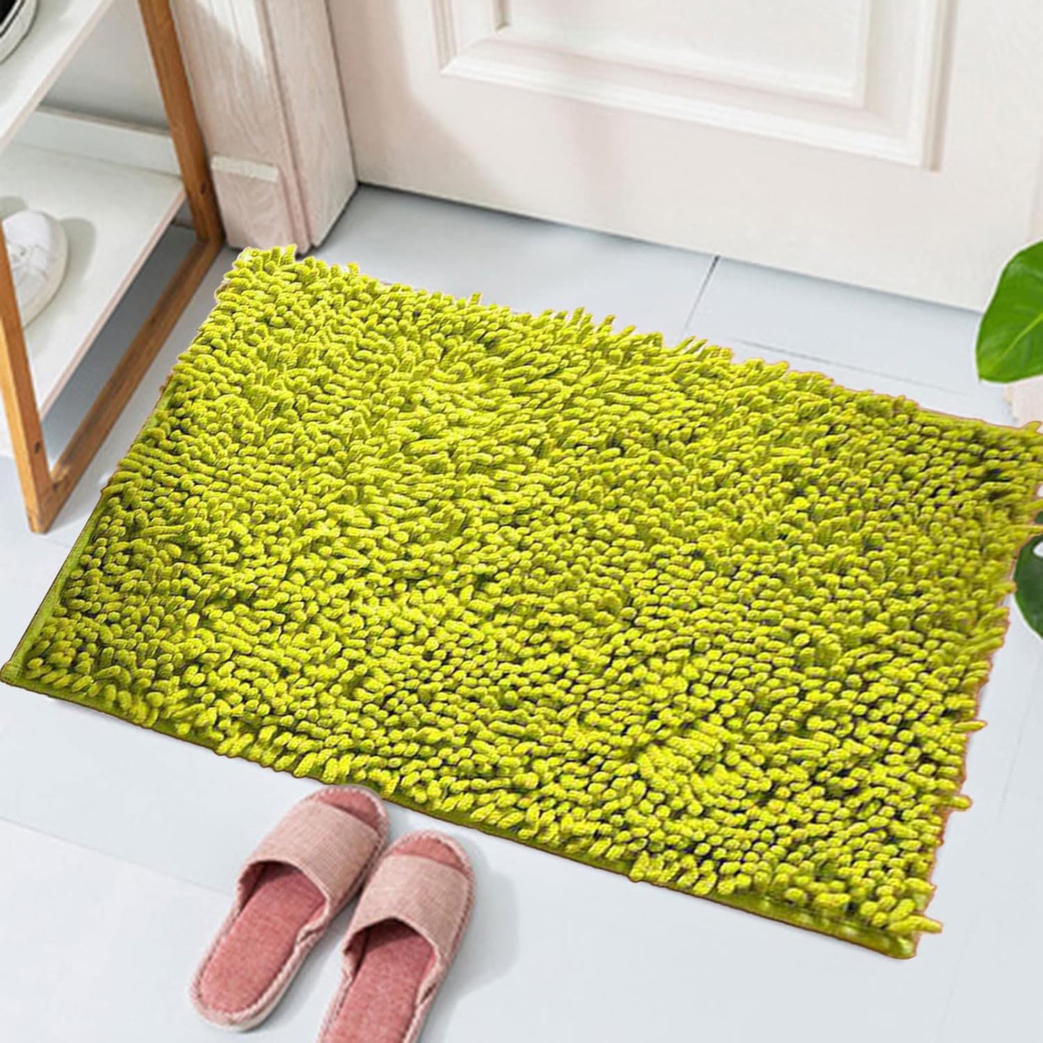 Extra Soft Chenille Bath Mat 24 x 16 Inch Non-Slip