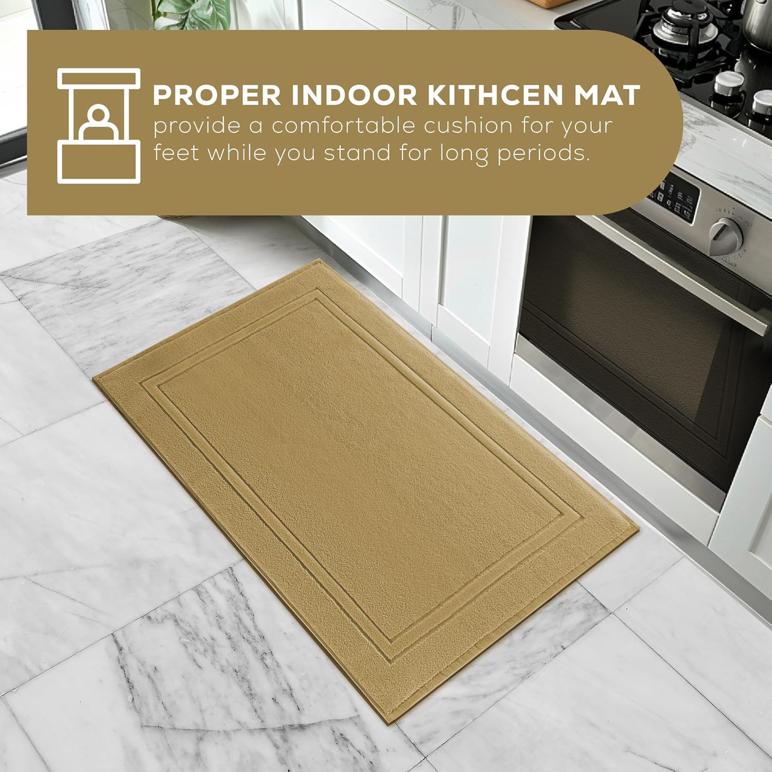 ALIBI Bath Mat Set 2 Pack Luxury Cotton Towel