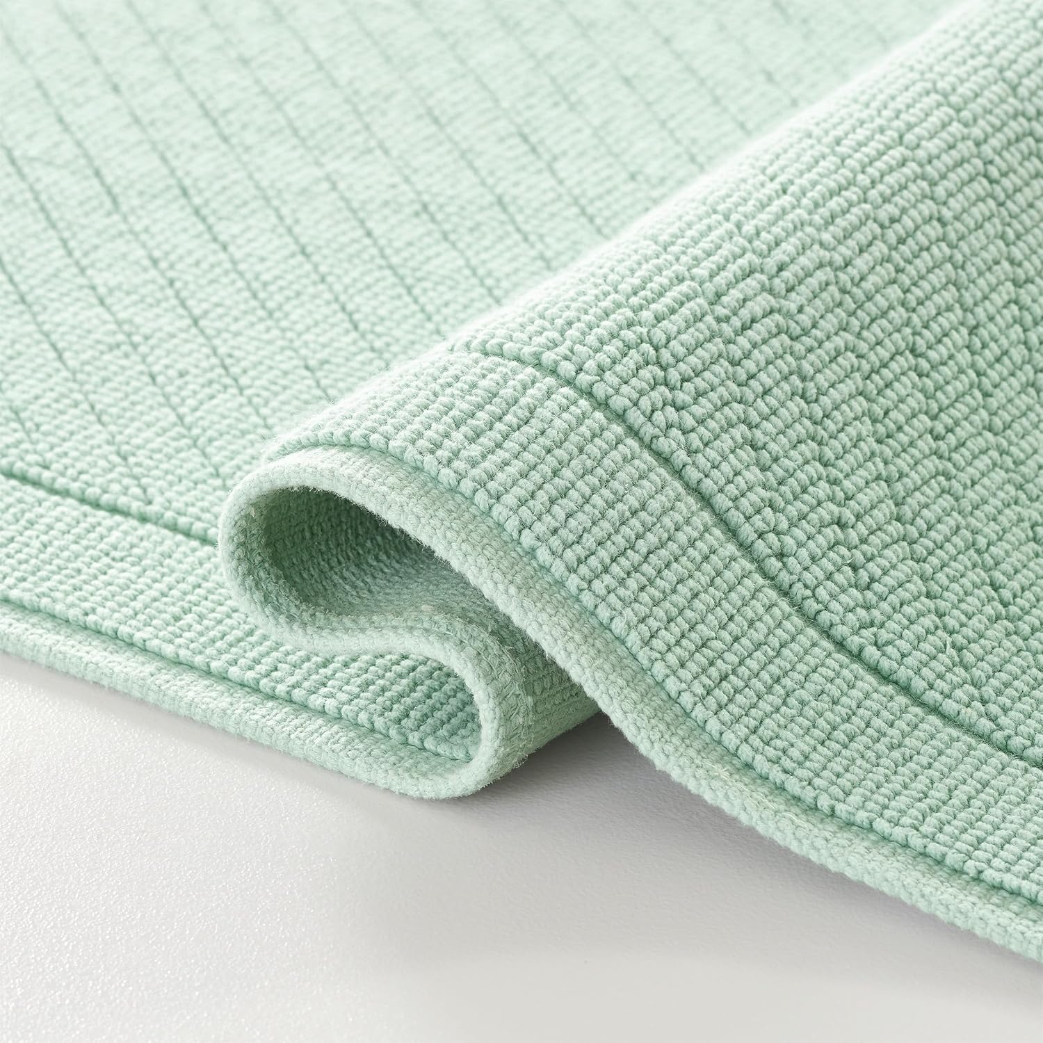 Arkwright 2 Piece Cotton Bath Rug Set - Green 17x24 20x32 in