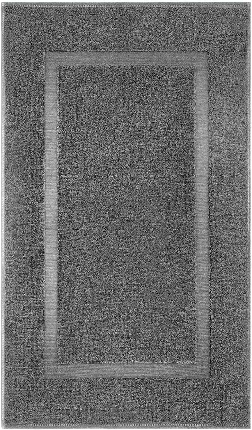 Cozy Cotton Bath Mat 22x34 Inches Grey Pack of 1