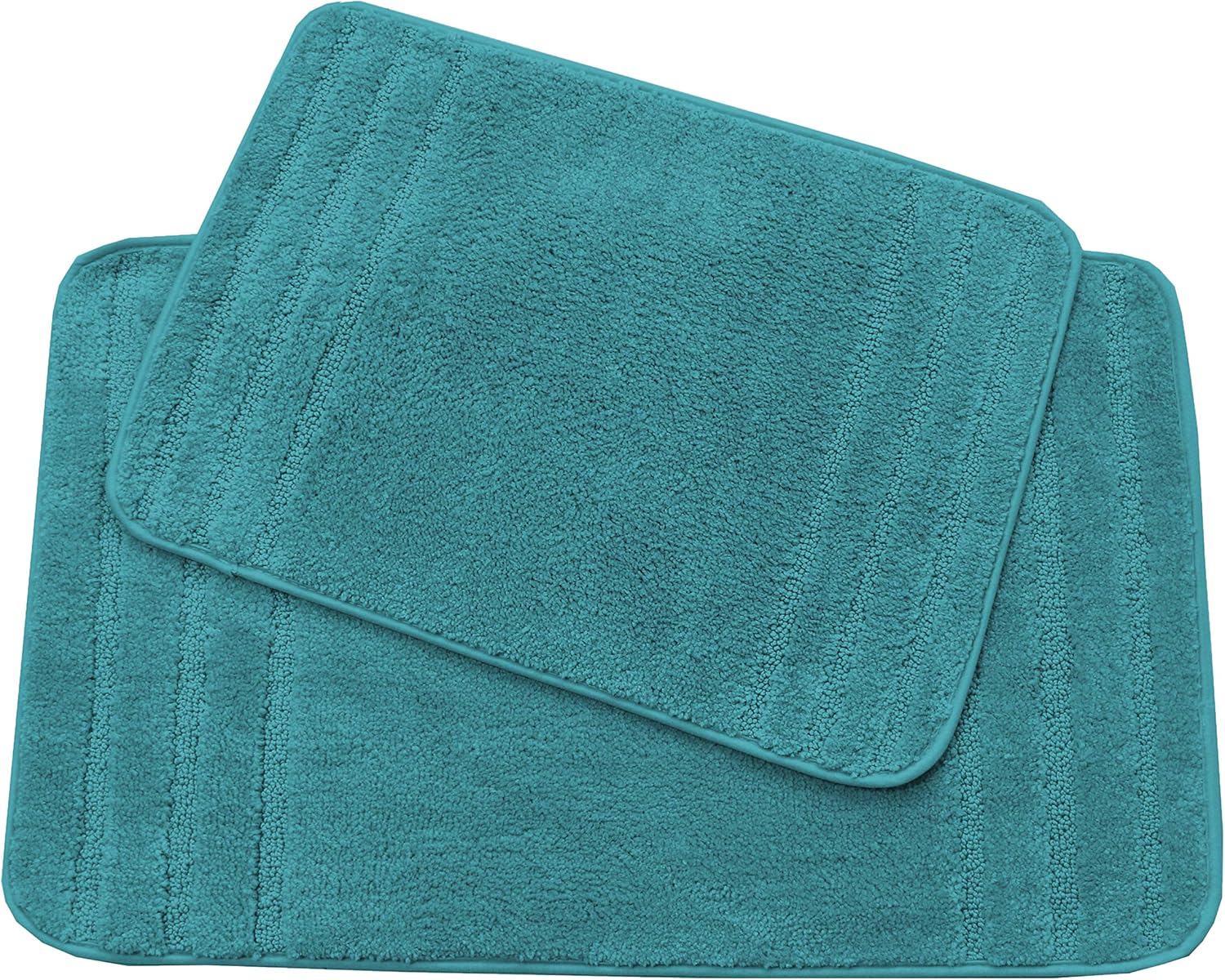 All American Collection 2 PC Bath Mat Set Turquoise