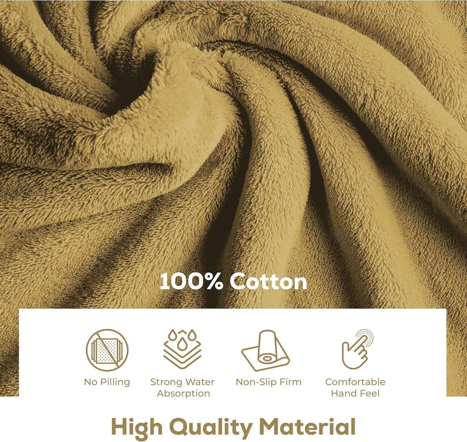 ALIBI Bath Mat Set 2 Pack Luxury Cotton Towel